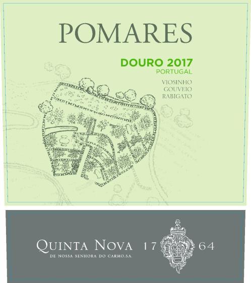 POMARES WHITE DOURO DOC 2017 Vineyard Viosinho, Gouveio and Rabigato Sub-region Cima Corgo; average age 20 years Manual grapes selection at the entrance of the cellar.