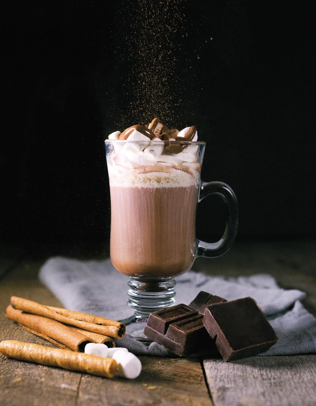 NEW ITEM S'MORES HOT CHOCOLATE Marshmallows, whipped cream, hazelnut