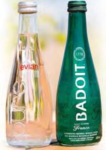 BADOIT Natural French Origin. Bottled in since 1778. St Galmier, from the heart of Massif Central. Emerges naturally sparkling at its spring. The water emerges naturally sparkling at the source.