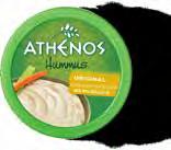 Athenos Fat Free Feta Deli Cup w/ Shaker Lid 01713 12 / 5 oz Case Roasted Red Pepper Hummus 15201 6 / 14