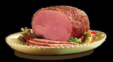 Ham BONE-IN HAM Pounds Serves Cal/ 3-oz. serving Price Half Ham 8-12 up to 20 120 $7.79/lb. Quarter Ham 4-6 up to 7 120 $8.99/lb. By the Slice 1 2-5 120 $12.49 / lb.