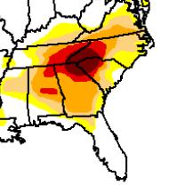 East Tennessee Record Drought US Drought Monitor September 2007 August 2008