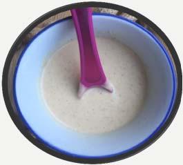 Add 2 3 tablespoons of tolerated pureed fruit or vegetable Peanut flour or PB