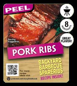 Appropriate pork cuts for each label are printed on the
