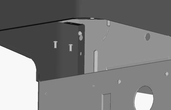 Align two Keyhole Slots in the Left Side Burner Table over two pins on the side of the Firebox (see Fig. 8-C).