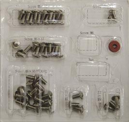 Screw (Black) M6*40 2pcs h. Washer 2pcs Fastener Kits 559496 559495 Only one Fastener Kit is supplied per barbecue.