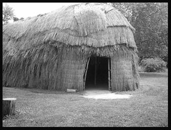 20 What type of animal did the Iroquois use for meat and clothing? A Buffalo B Salmon C Deer D Snakes 21 The picture above shows a Powhatan house.