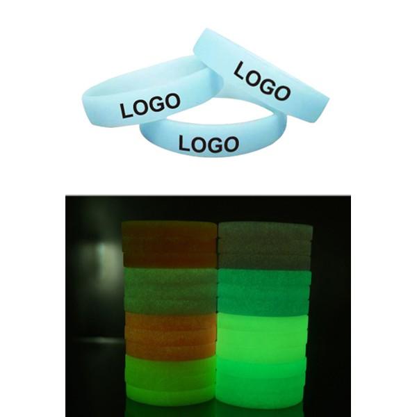 Screen Glow In The Dark Silicone Bracelet Nobody will be able to resist the bold colored wristbands, and your recipients will wear them with pride and a renewed advocacy.