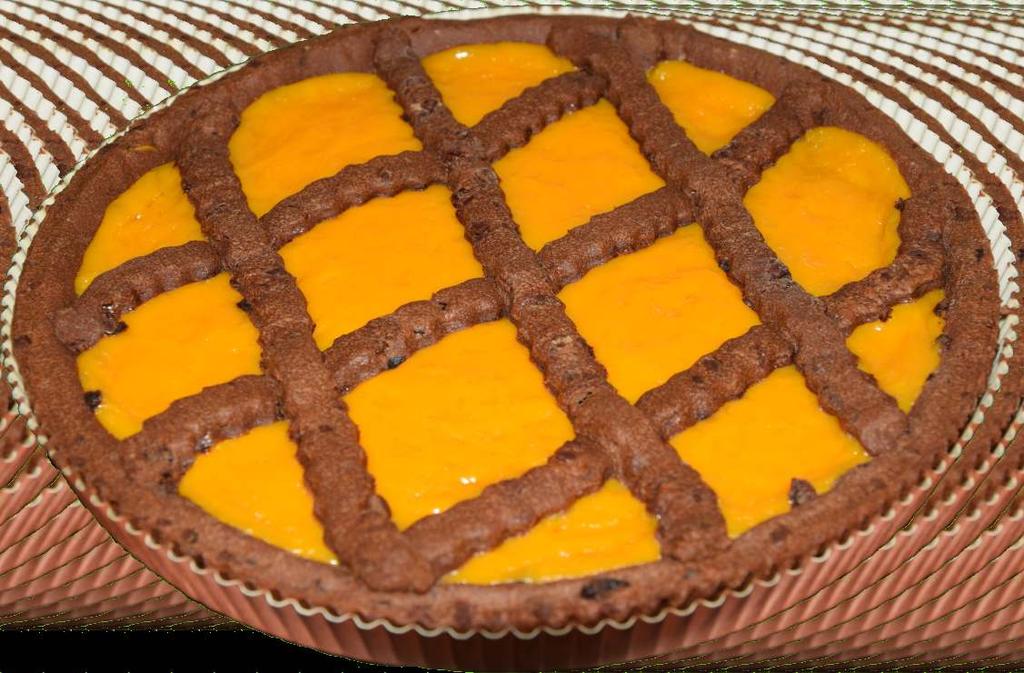 Crostata with cacao mass