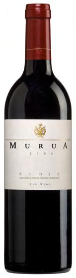 MURUA RESERVA 2005 The grapes come from the 110 ha. of Murua vineyards located in Elciego and surrounding areas. The average yield was 4.500 kg./ha. Coupage: 90% Tempranillo, 8% Graciano, 2% Mazuelo.