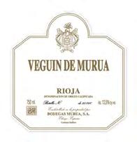 VEGUÍN DE MURUA 2004 The fruit destined to making Veguin de Murua, are selected from our oldest vineyards, over 60 years old, situated in Murua s best plots.