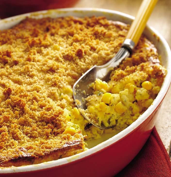 classic baked corn pudding Prep Time: 0 minutes Total Time: hour 5 minutes Makes: 6 servings cup butter or margarine small onion, chopped (¼ cup) cup Gold Medal all-purpose flour teaspoon salt