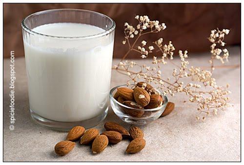 Raw Almond Milk 1 cup raw almonds (soaked 2 hours) 4 cups water 1 tsp pure