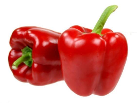Red bell pepper: Sweet, raw ( 3 medium) Food stats: 21.