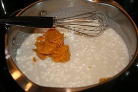 Snack 1 Pumpkin Cottage Cheese: Cottage cheese Lowfat, 1% milkfat 1/2 cup, (not packed) 113 grams Pumpkin Canned, without