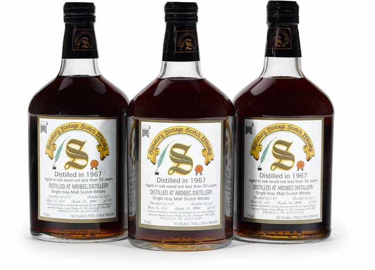 100 Benrinnes 1974-21 years old (2) SV distilled 3.74, bottled 9.95 Level: very high shoulder 750ml 55% (110 proof) 2 bottles 101 Caol Ila 1976-19 years old (2) SV distilled 9.76, bottled 12.