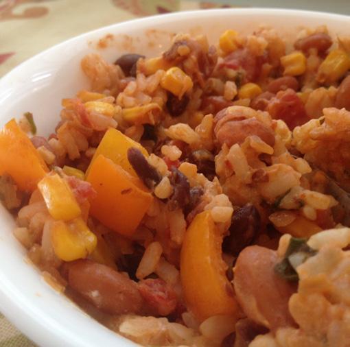 Whether served as a side dish or entree, the combined nutritional impact plus low cost of rice and beans together add up to its frequent appearance on tables in nearly every type of household.