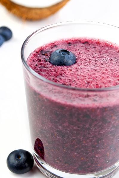 Smoothies Fruit n Fibre Smoothie Juice of one grapefruit or one orange, poured through a strainer 1/2 cup frozen wild blueberries or strawberries 1/4 cup sauerkraut (do not rinse and include some of