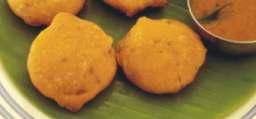 m) Adai Avial Rava Idly & Side dish with Ghee Bonda (4) Potato Bonda (2) Onion Bajji (4) Plantain Bajji (2) Vegetable Cutlet (2) Onion Medhu Vadai Bread Chenna Bread