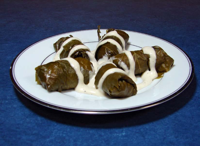 Appetizers Biryani Subzi................. 7 Samosa (4) with Raita....... 6 Side portion of Afghan-spiced spinach served with two roti Stuffed Grape Leaves w/ Meat.