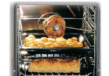in the static electric version; All ovens have a removable triple-glass for easy internal cleaning.