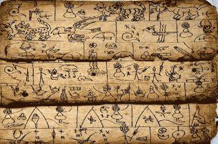 hieroglyphs can represent sounds.! The earliest written form of Pictographs is found in Han Zei Zi. Han Zei Zi is a book written around 300 B.