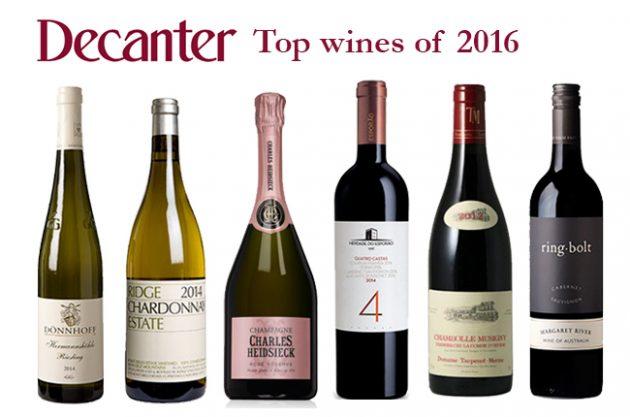 Top 20 wines of 2016 from Decanter Panel Tastings Decanter Staff December 23, 2016 Our famous Panel Tastings; three world class wine expe in their field review a flight of wines on a theme.