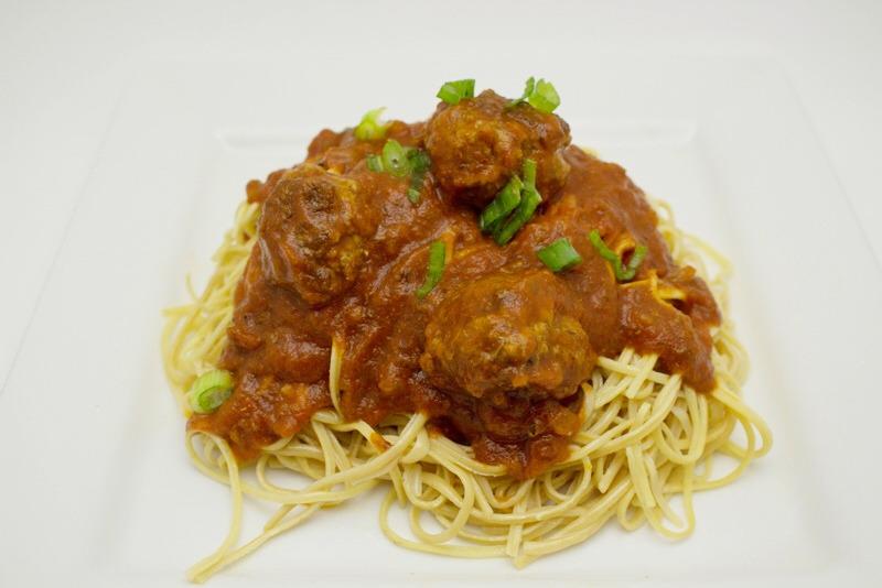 SOYBEAN SPAGHETTI & MEATBALLS 1 Pkt (200g) Zeroodle Organic Soybean Spaghetti noodles 8 oz.