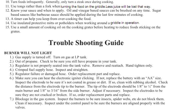 Operating Instructions &