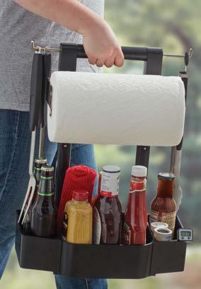 Barbecue Caddy* 40291Y Stores Paper Towels, Utensils