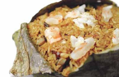 Dhs 60 Special Fried Rice in Lotus Leaf Royal China Style Fried Rice Stir-fried Rice