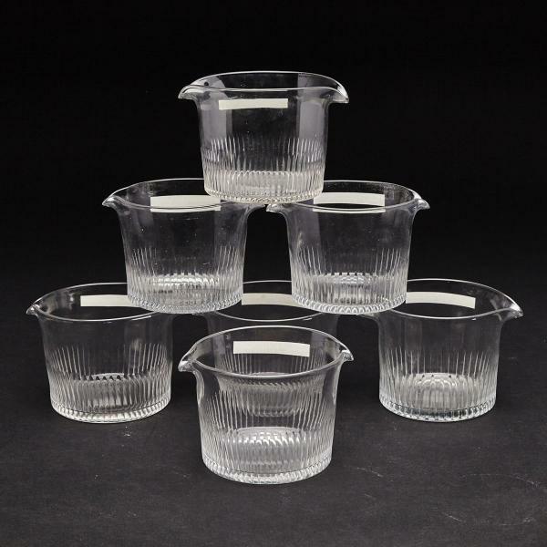26 FOUR ENGLISH JELLY GLASSES, EARLY 19TH height 4.3" 10.9 cm.
