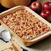 Apple Cranberry Crisp Serves 8 to 10 This dessert is a fall must. It s cozy comfort food at its best and a nice departure from the parade of pies at everyone s holiday table.