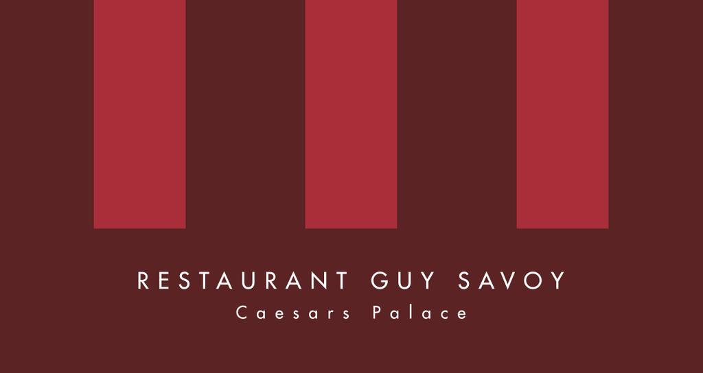 Le Restaurant Guy Savoy Las Vegas Caesars Palace 3570 Las Vegas Boulevard South Las Vegas - NV 89109 ETATS-UNIS Tel: +1 702 731 7286 The brother of the Paris restaurant A Restaurant Guy Savoy opened