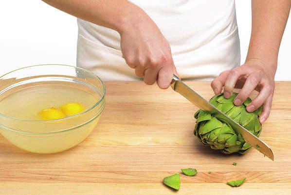 How to Trim an Artichoke Courtesy of Food Network Magazine 1.