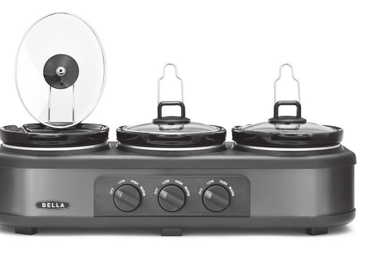 TRIPLE SLOW COOKER AND SERVER