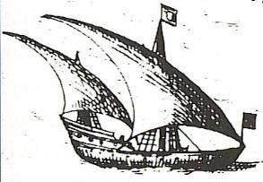 Sailing Caravel: a boat with a rounded bottom with room for lots of cargo that would be useful for carrying goods for trade