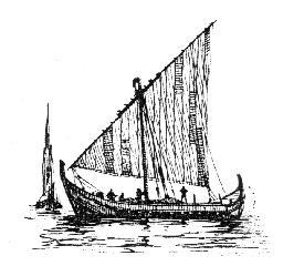 Sailing Lateen Sail: a triangular shaped sail much better than a square