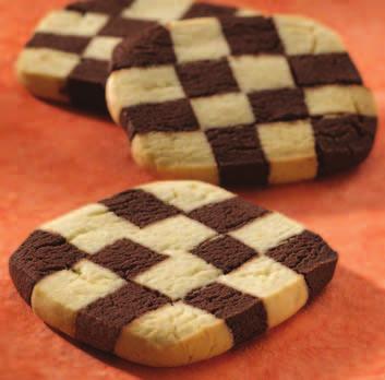 Checkerboard Icebox Cookies Divide each dough in half (3 lb each) Place each 3 lb dough into a 1