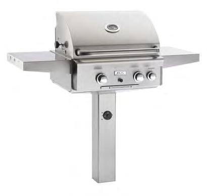 The American Outdoor Grill In-Ground and Patio Post Mount units pack a lot of grilling