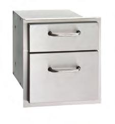 DOUBLE DRAWER MODEL: 16-15-DSSD CUT-OUT: 15 ¾ x 14 ½ x