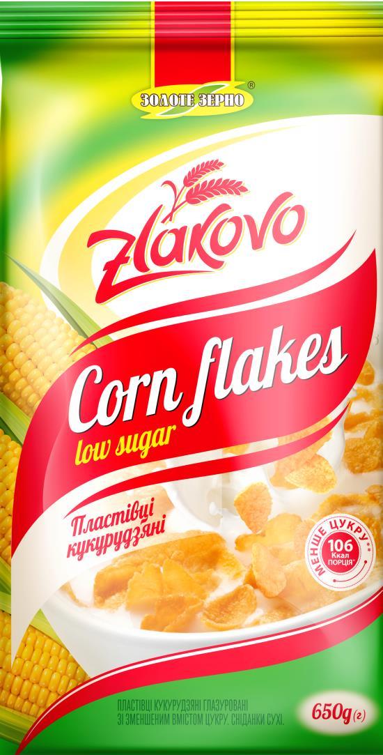 Corn Flakes ZLAKOVO low sugar healthy example of breakfast for whole