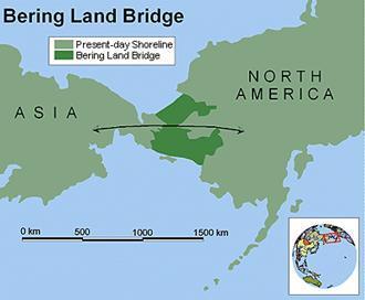 4. What is a Land Bridge and what did it allow people to do?
