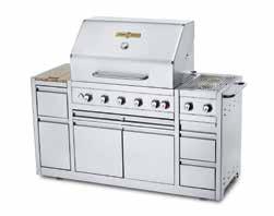 30" ISLAND GRILL EE-30I cooking surface 28" x 21" dimensions 67¹ ₂"L x 26¹ ₄"D x 56¹ ₂"H burners 4 btus 64,500 36" ISLAND GRILL EE-36I cooking surface 34" x 21" dimensions 79¹ ₂"L x 26¹ ₄"D x 56¹ ₂"H