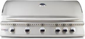 99 SIZ40-NG/ SIZ40-LP Sizzler 40 Grill #443 Stainless Steel Construction (5) 12,000 BTU #304 Stainless Steel Tube Burners Flame Thrower Ignition 8mm Thick Solid Stainless Steel Grates Flash Tube for