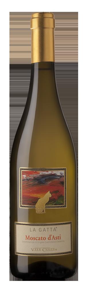 Moscato d`asti, La Gatta, Italy 239,- La Gatta is a sparkling sweet wine with a light hay-yellow color and light green reflection.