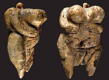 The 40,000 year-old Venus of Hohle Fels Our species seems to have left Africa about 125,000 years ago, migrating into the Near East (Syria and Palestine).