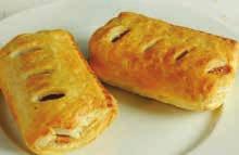 Units: 168 Weight: 50g 20 mins / 190 C 6620 Jumbo Pork Sausage Roll A puff pastry case