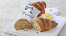 Weight: 60g Case: 70 Shelf Life: 1 day 170 C / 16-18 mins 810526 Le Choco Our special layered croissant