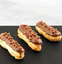 PATISSERIE NEW 826027 Raspberry Red Velvet Eclair Classic choux pastry filled with chocolate and